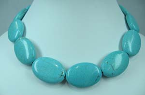 Turquise Mani shape beads